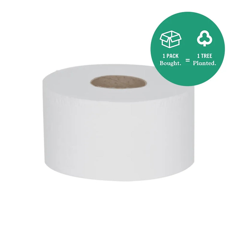 Pack of 12 Serious Tissues - Mini Jumbo Toilet Roll