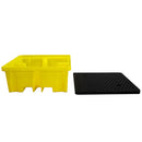 Drum Spill Pallet With Extra Capacity 4 x 205 Litre Drums
