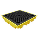 Dark Khaki Low Profile Spill Pallet Suitable For 4 x 205ltr Drums