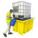 Dark Slate Gray IBC Spill Pallet With 2 Removable Grids