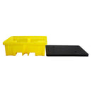 Gold Spill Pallet With 4 Way FLT Access For 4 x 205 Litre Drums