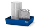 Gray Spill Pallet Classic-Line In Steel For 1 Drum, Painted, No Grid