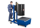 Dark Slate Gray Spill Pallet Classic-Line In Steel For 1 Drum, Painted Accessible Underneath, With Grid