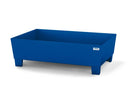 Midnight Blue Spill Pallet Classic-Line In Steel For 1 Drum, Painted, Accessible Underneath, No Grid