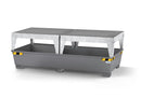 Dim Gray Spill Pallet Pro-Line In Steel For 2 IBCs, Painted, 2 Dispensing Platforms