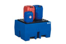 Dark Cyan Spill Pallet Classic-Line In Polyethylene (PE) for 1 Drum, With PE Grid