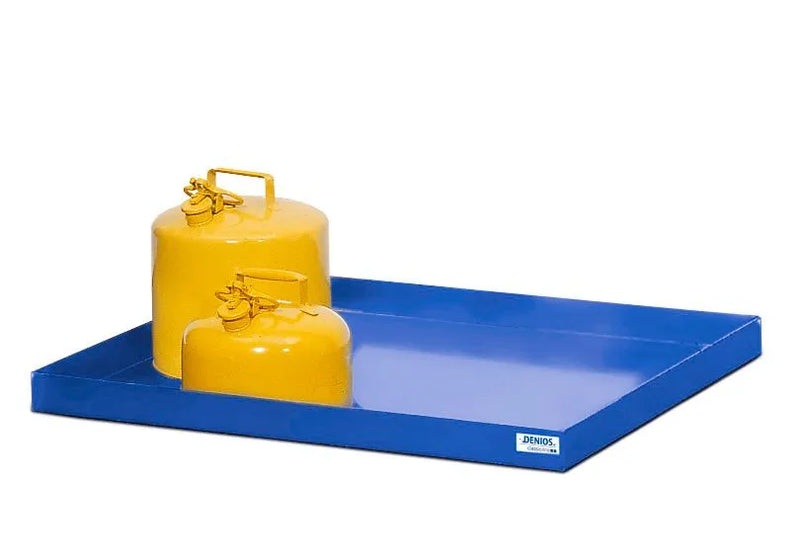 Steel Blue Spill Tray For Small Containers Classic-Line In Steel, Painted, 40 Litre