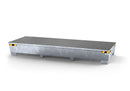 Light Slate Gray Spill Pallet Pro-Line In Steel For 3 IBCs, Galvanised, 3 Grids