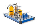 Gray Spill Tray For Small Containers Classic-Line, Steel, Paint, W Galv. Perf. Sh, 30 Litre