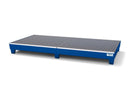 Slate Gray Spill Pallet Classic-Line In Steel For 8 Drums, Painted, Access Underneath, With Grid