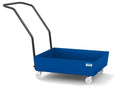 Light Gray Mobile Spill Pallet Classic-Line In Steel For 1 x 60 l Drum, Painted, No Grid