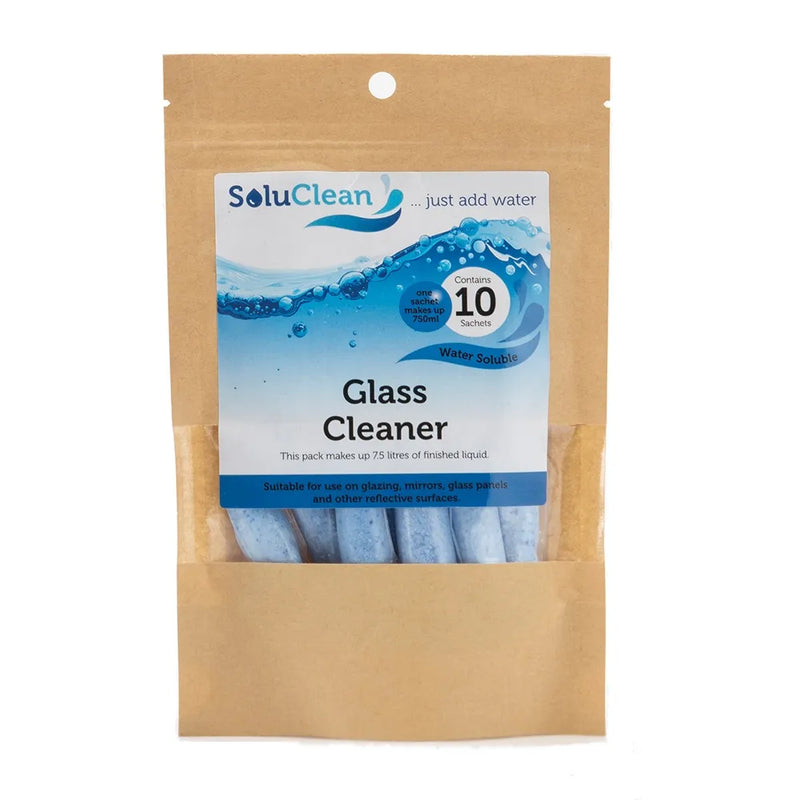 SoluPak Kaiyo Glass Cleaner Sachet - Pack of 10 - Clearance Items