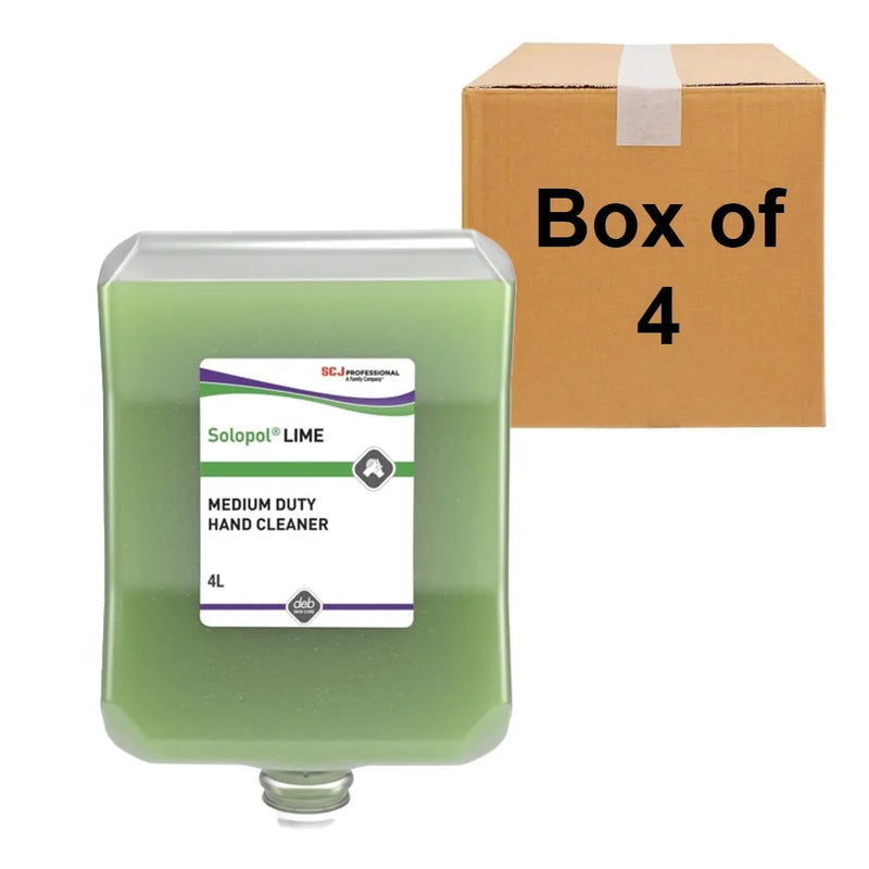 Deb Solopol Lime - 4 Litre Cartridge - Box of 4