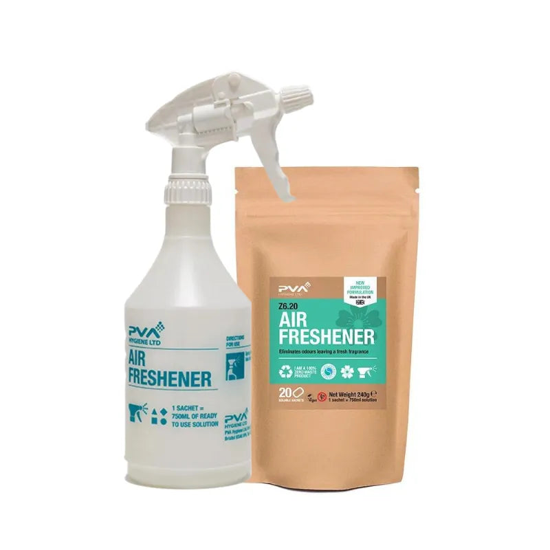 PVA Air Freshener Starter Pack – 1no 750ml Trigger Spray & 20no Sachet