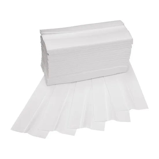 Pack of 2,376 C-Fold Pure Pulp Hand Towels - 2 Ply White