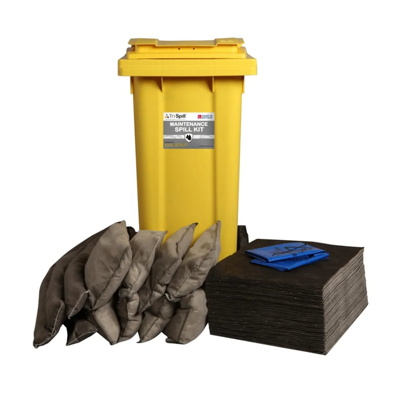 Maintenance Spill Kit - 120 Litre Supplied in Wheelie Bin