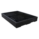 Black Recycled 2 Drum Spill Tray 130ltr Sump Capacity