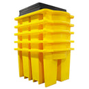 IBC Spill Pallet For 1 x 1000ltr IBC With Integral Dispensing Area With Grid