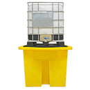 IBC Spill Pallet For 1 x 1000ltr IBC With Integral Dispensing Area With Grid
