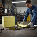 Premium Heavyweight Chemical Pads - High Absorbency for Aggressive and Non-Aggressive Chemicals, Ideal for Spills and Cleanup