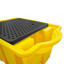 IBC Spill Pallet For 1 x 1000ltr IBC With Integral Dispensing Area With Grid