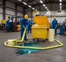 Premium Chemical Wheelie Bin Spill Kit - 600 Litre for Hazardous Liquids with Pro-Active Environmental Protection