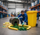 Premium 250 Litre Chemical Spill Kit in Mobile Wheeled Bin for Hazardous Spills - High-Quality Professional Grade for Industrial and Commercial App...