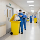 Premium 770 Litre Clinical Waste Bin with 4 Wheels - Heavy Duty HDPE Construction for Secure Waste Management