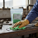 Professional Heavy Duty Orange Solvent Wipes - Durable Citrus Cleaning Solution for Industrial Applications, Pack of 25