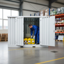 Professional Heavy Duty Bunded Storage Unit for Chemicals and Pesticides with Removable Mesh Floor and Lockable Access