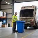 Premium 660 Litre Wheelie Bin - Heavy Duty, Blue, Weather Resistant with Rubber Tyres and EN Standards Compliance