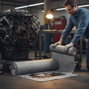 Premium Mediumweight General Purpose Roll 76cm x 46m - Heavy Duty Absorbent Material for Paints, Solvents, and Chemicals