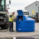 Premium 5,000 Litre Plastic Bunded Tank for AdBlue Storage - Vertical Design with Security Features and Durable Construction