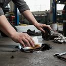 Premium Lightweight Non Linting Oil Absorbent Pads - Ultrasonically Bonded, Hydrophobic Design for Efficient Oil and Fuel Absorption