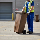 Premium 140 Litre Wheelie Bin with Rubber Wheels, Lightweight and Durable for Easy Handling and Mobility in All Weather Conditions