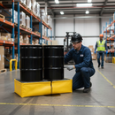 Premium Flexible Spill Pallet for Two 205 Litre Drums - Lightweight, UV Stabilized, and Easy to Store