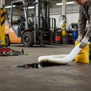 Premium Hydrophobic Oil Sock (Small) - 50 Bagged, Absorbs Oils & Fuels, Floats on Water