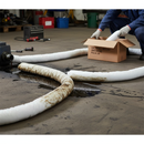 Premium Medium Oil Socks - Hydrophobic Absorbent for Oil and Fuel Containment, Pack of 20