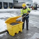 Premium Heavy Duty 130 Litre Grit Bin - Watertight, UV Stabilised, Forkliftable for Indoor and Outdoor Use