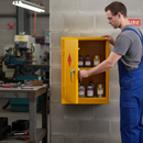 Premium Flammable Storage Cabinet with 10 Litre Sump, Adjustable Shelf, and 30-Minute Fire Resistance