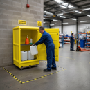 Premium Heavy Duty Poly Storage Cabinet with Lockable Doors and 100 Litre Capacity for Chemical Storage