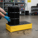 Premium Flexible Spill Pallet for Two 205 Litre Drums - Lightweight, UV Stabilized, and Easy to Store