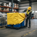 Premium Tarp Cover for 4 Drum Spill Pallet - Chemically Resistant, UV-Proof, Durable Protection