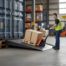 Premium Heavy Duty Container Ramp for Pallet Trucks and Drum Handlers - Durable Polyethylene Construction with High Load Capacity