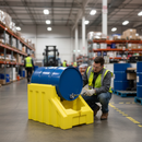 Premium Low Profile Storage Rack for 1 x 205L Drum - Durable and Chemical Resistant with High Load Capacity