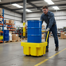 Premium Spill Pallet for 205 Litre Drum - Heavy Duty, UV Stabilized with Removable Grid for Easy Cleaning