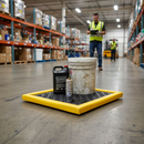 Premium Poly-Spill Pad with Removable Grate for Safe Chemical Storage, 2' x 4' x 2" Dimensions and 34 Litres Capacity