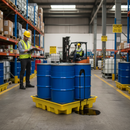 Premium Low Profile 4 Drum Spill Pallet for Safe Liquid Storage with High Chemical Resistance