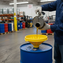 Premium Universal Poly Drum Funnel with Wide Mouth and Scallop Design for Efficient Liquid Transfer