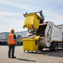 Premium 1100 Litre Heavy Duty Wheelie Bin with Four Swivel Castors for Industrial and Commercial Waste Collection